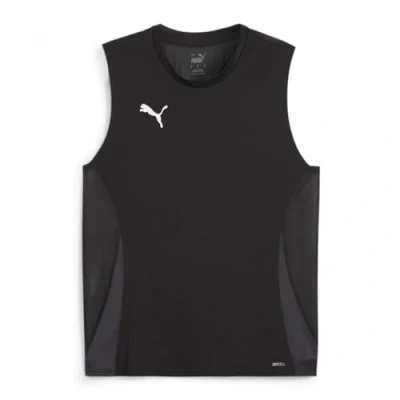 Abbildung von Puma Teamgoal Sleeveless Top, Herren, Größe: Large, Black/white/flat dark gray