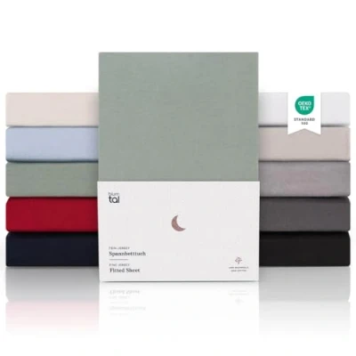 Abbildung von Blumtal Spannbettlaken Premium Topper, Boxspring 100% Baumwolle, Gummizug: Rundum, (1 Stück), Superweiches Baumwolle mit Rundumgummizug
