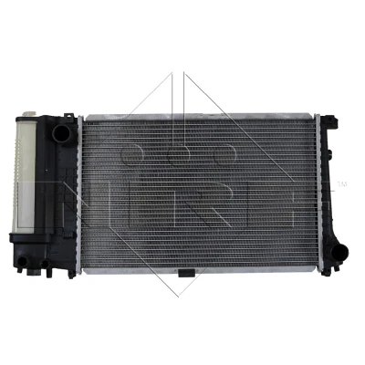 Abbildung von NRF EASY FIT 50568 Kühler, Motorkühlung Aluminium 520 327 34 mit Anbauteilen Kühlrippen gelötet BMW: 5 Limousine, Touring
