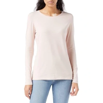 Abbildung von Amazon Essentials Damen Langärmeliges T Shirt mit Rundhalsausschnitt, Klassischer Schnitt (Erhältlich in Übergröße), Blassrosa, S