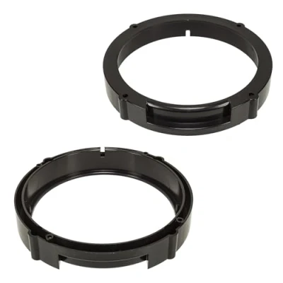 Abbildung von tomzz Audio 2849 001 Lautsprecherringe Adapter Halterungen kompatibel mit Seat Ibiza 6L Leon 1P Fronttür und Tür hinten für 165mm DIN Lautsprecher