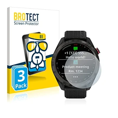Abbildung von BROTECT Schutzglas für Garmin Approach S42 (3 Stück) Schutzfolie Panzer Folie Glas [Extrem Kratzfest 9H, Anti Fingerprint, Ultra Transparent]
