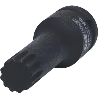 Abbildung von KS TOOLS 911.0953 E Kraft Stecknuss 75 M16 12,5 (1/2&quot;) Außenvielzahn, Innenvielzahn