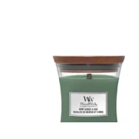 Abbildung von WoodWick Duftkerze Medium Mint Leaves &amp; Oak 11 cm / ø 10