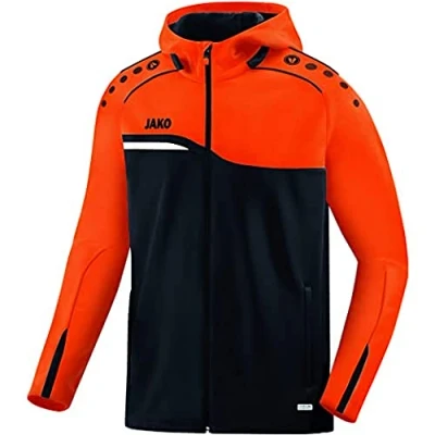 Abbildung von JAKO Damen Kapuzenjacke Competition 2.0, schwarz/neonorange, 40, 6818