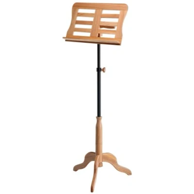 Abbildung von Cantabile Holz Orchesterpult (Notenpult, Notenständer, Höhe 93 bis 134 cm einstellbar) natur