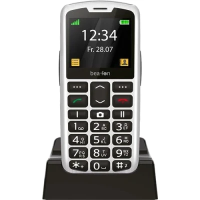 Abbildung von Beafon, SL260, Silverline, Tastentelefon, Seniorenhandy mit SOS Notruftaste, Hörgerätekompatibel, M4/T4, Lichtsignal, Display 2,2&quot; (5,58Zoll), Silber