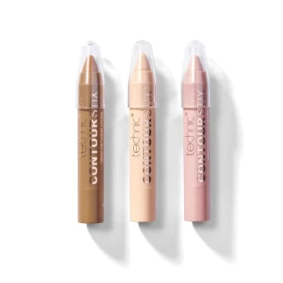 Abbildung von Technic Contour Stix Creme Kontur Stift IM Set 3er Pack , Abdeck und Highlighter einfach zu benutzen &amp; ultracremige, geschmeidige Formel zum Formen, Definieren Modellieren Deiner Gesichtszüge