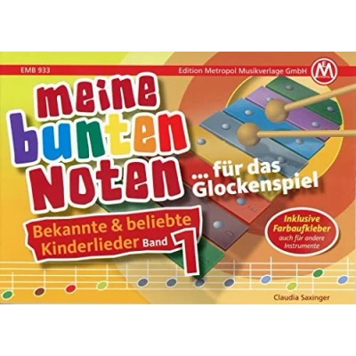 Abbildung von Meine bunten Noten für das Glockenspiel Kinderlieder Band 1