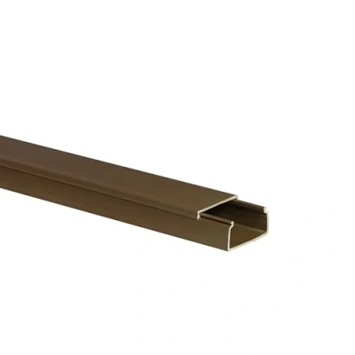 Abbildung von 10m KOMIB Kabelkanal/Kabelkanäle/Kabelführung Verschiedene Größen und Farben Schraubbar 5 x 2m Stangen (Braun Holz Design, 30 15 mm)