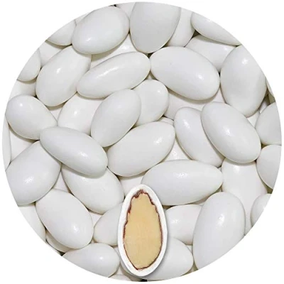 Abbildung von EinsSein 0,5kg Hochzeitsmandeln Gracile midi weiss glanz Mandeln Hochzeit Zuckermandeln Bonboniere Confetti Badem sekeri Gastgeschenk Zucker Taufmandeln