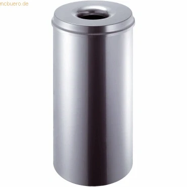 Abbildung von helit H2515600 Sicherheitspapierkorb mit Löschkopf „the guardian“ 30 Liter, Edelstahl