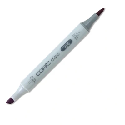 Abbildung von COPIC Ciao Marker Typ V 06, Lavender, vielseitiger Layoutmarker, mit einer mittelbreiten und Brush Spitze