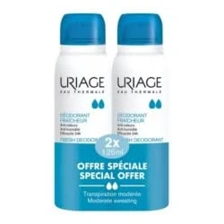 Abbildung von URIAGE. Deodorant Spray, 2 x 125 ml, zwei Tropfen.