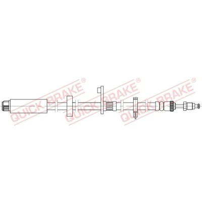 Abbildung von QUICK BRAKE 32.824 Bremsschläuche 458 M10x1 PEUGEOT: Expert II Kastenwagen, Tepee, FIAT: Scudo II, Kastenwagen