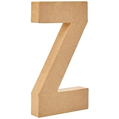 Abbildung von Creativ Pappmaché Zahl, 20 cm, 1 Stück, beige,