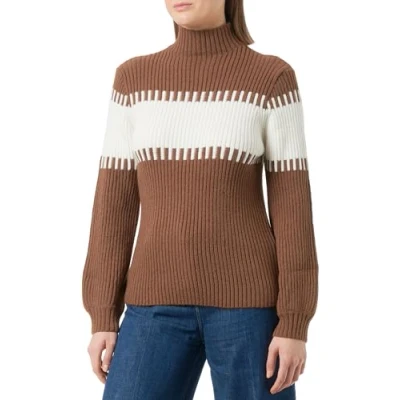 Abbildung von FENIA Damen Sweater, BRAUN WOLLWEISS, XL/XXL