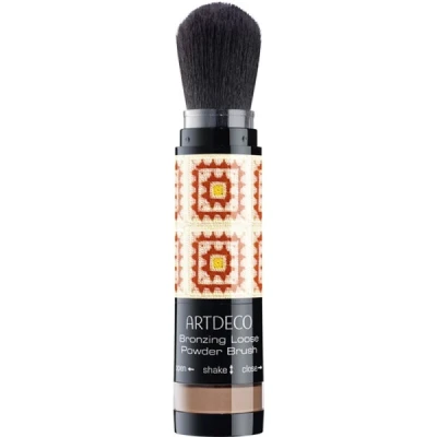 Abbildung von ARTDECO Bronzing Loose Powder Brush for Face &amp; Body Loser Puder mit integriertem Pinsel ideal für unterwegs 1 x 3 g