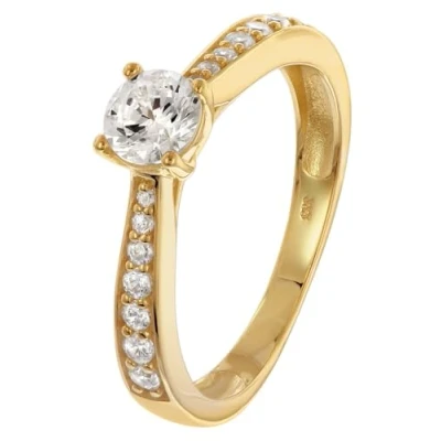 Abbildung von GLIZZ GL8760 Damenring Gold 333/8K Zirkonia
