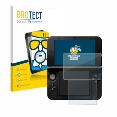 Abbildung von BROTECT Entspiegelungs Schutzglas für Nintendo 3DS XL SPM7800 Schutz Folie Panzerfolie Glas Matt [Extrem Kratzfest 9H, Anti Reflex, Fingerprint]