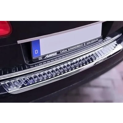Abbildung von Ladekantenschutz Edelstahl CHROM kompatibel für VW PASSAT 3C B6 VARIANT 2005 2010 mit Abkantung premium Qualität von RECAMBO