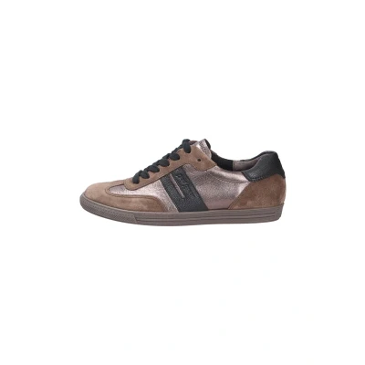Abbildung von Paul Green Damen Sneaker, Frauen Low Top Sneaker,Sportschuhe,Freizeitschuhe,Turnschuhe,Laufschuhe,schnürschuhe,schnürer,Braun (Earth/Gun),40.5 EU / 7 UK