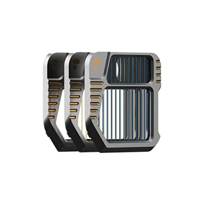 Abbildung von PolarPro DJI Mavic 3 Mist GoldMorphic BlueMorphic 3er Pack FX Filter Streiflichtfilter anamorphotischer Streiflichteffekt AirFrame 4.0 Kreativfilter für und Cine