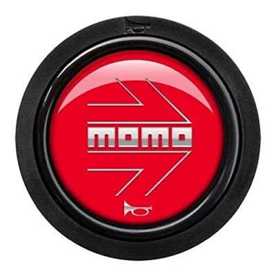 Abbildung von Momo SPHOARWREDCHF Logo.Polish Pfeil Taste. Red