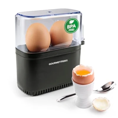 Abbildung von GOURMETmaxx Eierkocher, 250 W, für perfekte Frühstückseier,  mit Messbecher &amp; Ei Pick