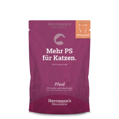 Abbildung von 100 g Herrmann&#039;s Katze Pferd mit Karrotte Pro Stück