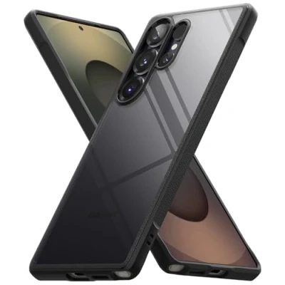 Abbildung von Ringke Fusion Bold Case Kompatibel mit Samsung Galaxy S25 Ultra Hülle, [Anti Gelb] Sicherer Griff Stoßfest Rutschfester TPU Bumper Klare Hart PC Rückseite Handyhülle Black