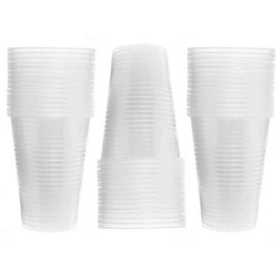 Abbildung von Lauroo Einwegbecher Trinkbecher transparent klar 0,2 l, 200 ml, 0,2l, PP, Ø 70 mm