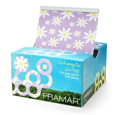 Abbildung von FRAMAR Blume Strähnenfolie Für Friseur Alufolie Friseur, Strähnen Set, Haarfolie, Strähnchenfolie, Folie Strähnen, Strähnchen Folie, Haarfarbe Friseurbedarf, Folieren 500