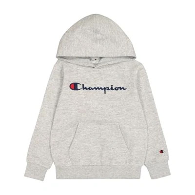 Abbildung von Champion Icons Hoodie Contrast LOGO Unisex Kapuzenpullover für Kinder, Größe: 114/119, Grey