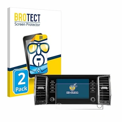 Abbildung von BROTECT (2 Stück Schutzfolie für Skoda Amundsen Kodiaq 2023 Infotainment System 8&quot; Displayschutz Folie Ultra Klar