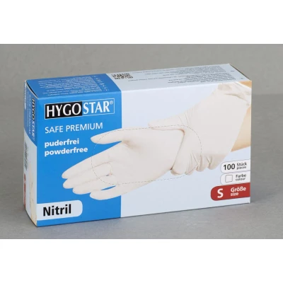 Abbildung von HYGOSTAR Einmalhandschuhe SAFE PREMIUM S weiß