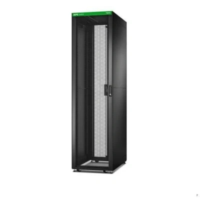 Abbildung von APC Easy Rack 600mm/48HE/1000mm mit Dach, Seitenwand, Rollen, Füßen und 4 Halterungen, ohne Boden, schwarz (ER6802)