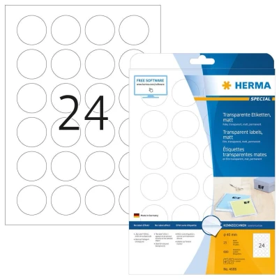 Abbildung von HERMA Folienetiketten 40,0 x mm