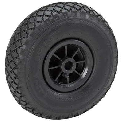 Abbildung von Metafranc Luftrad Ø 260 mm PVC Felge Typ 3.00 4 150 kg Tragkraft Gleitlager / Komplettrad mit Sackkarrenrad Sackkarrenreifen Ersatzrad 810140 schwarz