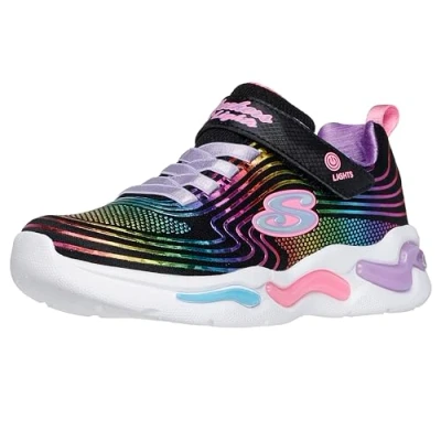 Abbildung von Skechers WAVY Beams Sneaker low black/multicoloured für Kinder, Größe: 35, Black/multi coloured Schuhe