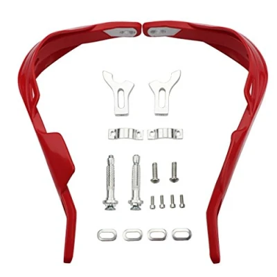 Abbildung von GOOFIT 7/8&quot; Aluminium Legierung Lenkerhandbürste Guards Schutzhandschützer Assy Ersatz für Motocross Motorrad Offroad Pitbike Dirtbike ATV Red