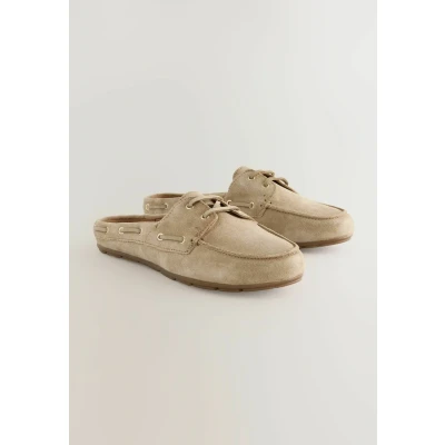 Abbildung von Next Pantolette flach, Damen, Größe: 38, Sand Schuhe