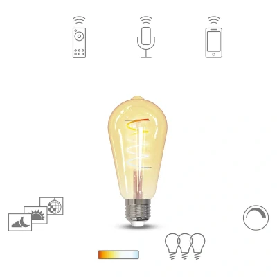 Abbildung von Tint E27 Smart Led lampe St64 4,9w 1800k 6500k+rgb Dimmbar LEDdirect.de