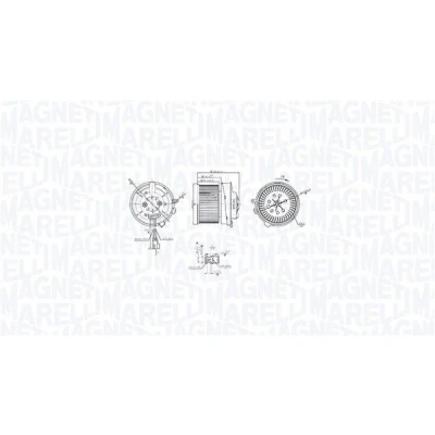 Abbildung von MAGNETI MARELLI 069412766010 Innenraumgebläse NISSAN: X Trail, Qashqai / Qashqai+2 I