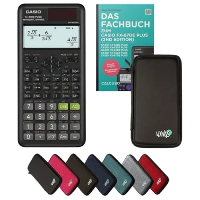 Abbildung von CALCUSO Standardpaket Schwarz mit Taschenrechner Casio FX 87DE Plus 2