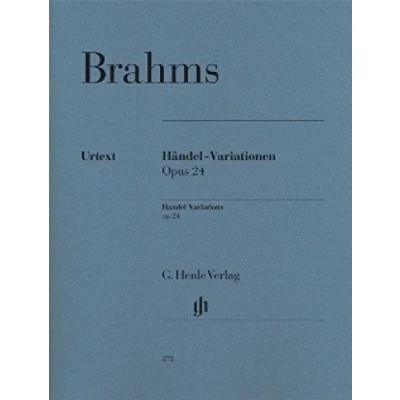 Abbildung von Händel Variationen op. 24; Klavier 2 ms: Instrumentation: Piano solo (G. Henle Urtext Ausgabe)