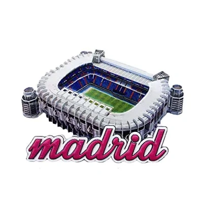 Abbildung von 3D Madrid Spanien Kühlschrank Kühlschrankmagnet Tourist Souvenirs Handgemachte Harz Handwerk Magnetische Aufkleber Home Küche Dekoration Reise Geschenk