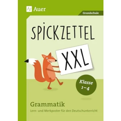 Abbildung von Spickzettel XXL Grammatik: Lern und Merkposter für den Deutschunterricht Klasse 1 4
