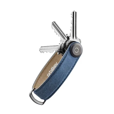 Abbildung von Orbitkey 2.0 Waxed Canvas Keyholder navy blue
