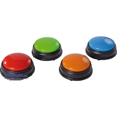 Abbildung von EDUPLAY Lernspielzeug Buzzer mit Blinklicht Signal &amp; Töne, 4 teilig (1 Set)